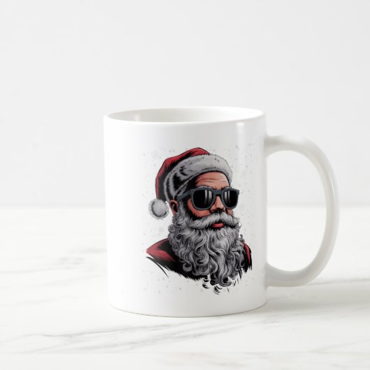 Cooler Santa Face Beard & amp; Gles Christmas Funn Kaffeetasse (Rechts)
