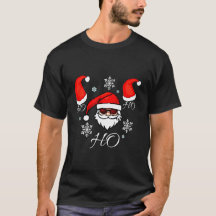 Cooler Santa Ho Ho Ho T - Shirt Festliche Weihnach