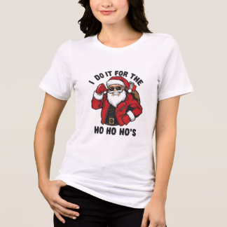 Cooler Santa, ich mache es für die Ho Ho Hos  Tri-Blend Shirt