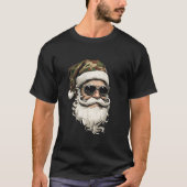 Cooler Santa in Camouflage Hut mit Sonnenbrille We T-Shirt (Vorderseite)