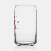 Cooler Santa in Sonnenbrille Retro-Sterne individu Dosenglas (Links)