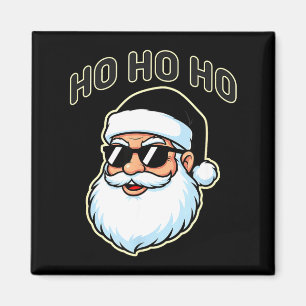 Cooler Santa mit schwarzer Sonnenbrille Grafik 2  Magnet