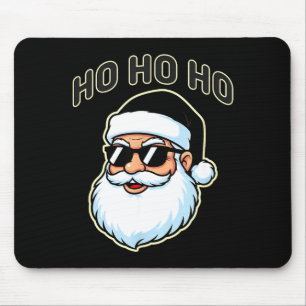 Cooler Santa mit schwarzer Sonnenbrille Grafik 2 Mousepad