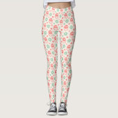 Cooler Santa Retro-Weihnachtskalender Leggings (Vorderseite)