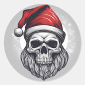 Cooler Santa Runder Aufkleber (Vorderseite)