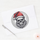 Cooler Santa Runder Aufkleber (Umschlag)