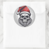 Cooler Santa Runder Aufkleber (Tasche)