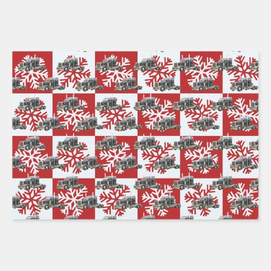 Cooler Sattelkraftfahrer Geschenkpapier Set (Vorderseite 3)