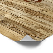 Cooler Sattelreitpferd Western Poster (Ecke)