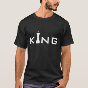 Cooler Schach-Spieler König-Typography T-Shirt