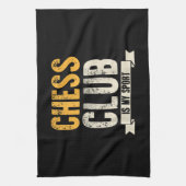 Cooler Schachspieler Lover Geburtstagsgeschenk Sch Geschirrtuch (Vertikal)