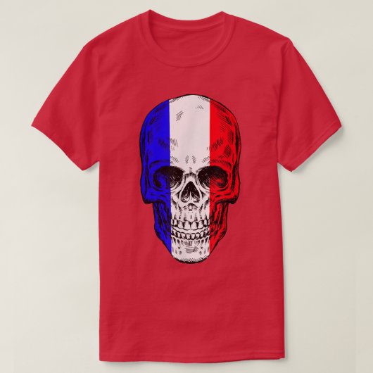 Cooler Schädel mit dem Exemplar des T - Shirt mit (Design vorne)