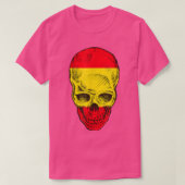 Cooler Schädel mit dem Exemplar des T - Shirt "Spa (Design vorne)