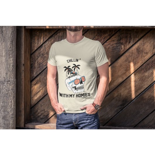 Cooler Schädel mit Sonnenbrille | Funny Halloween T-Shirt