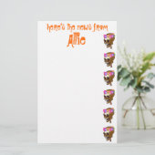 Cooler Schädel personalisiert Briefpapier (Stehend Vorderseite)