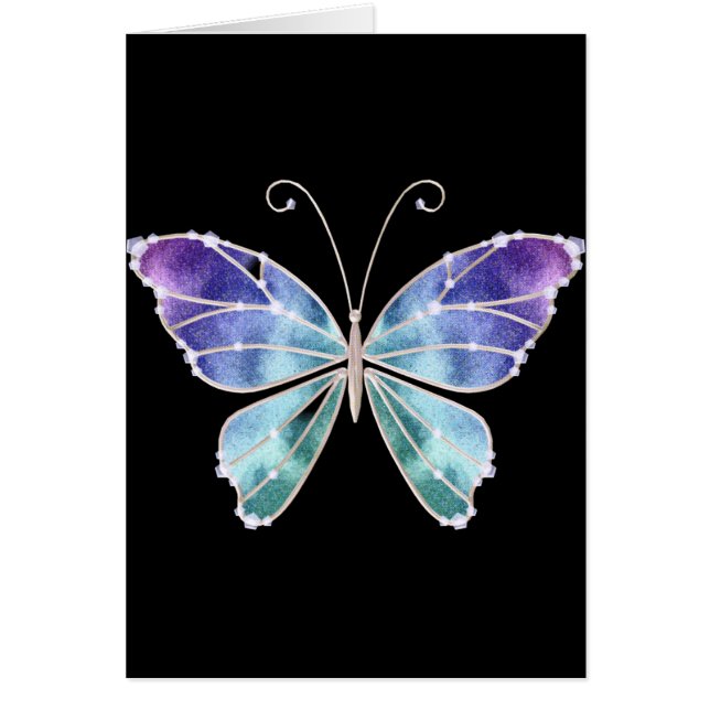 Cooler Schatten-Regenbogen Wings Schmetterling (Vorne)