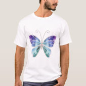 Cooler Schatten-Regenbogen Wings Schmetterling T-Shirt (Vorderseite)