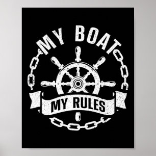 Cooler Schiffsführer-Design für Männer Frauen Schi Poster