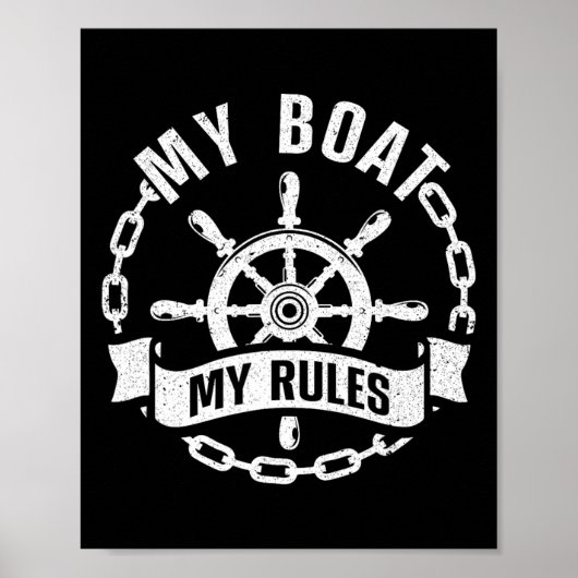 Cooler Schiffsführer-Design für Männer Frauen Schi Poster (Vorne)