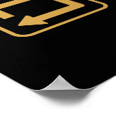 cooler Schlaf Billiards wiederholen Wortart Poster (Ecke)