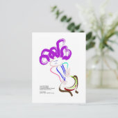 cooler Schlagzeuger Postkarte (Stehend Vorderseite)