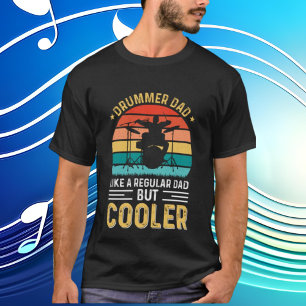 cooler Schlagzeuger Vater Wortart T-Shirt