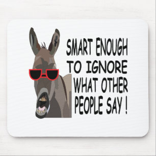 Cooler schlauer Esel Mousepad