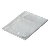 Cooler schlichter rustikaler Graubeton Notizblock (Rotiert)