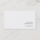 Cooler schlichter rustikaler Graubeton Visitenkarte (Rückseite)