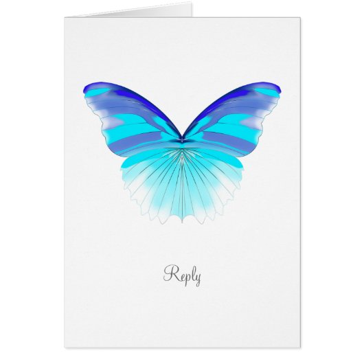 Cooler Schmetterling - Antwortkarte (Vorne)