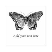 Cooler Schmetterling Ihren Persönlichen Text hinzu Gummistempel (Prägung)