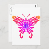 Cooler Schmetterling Postkarte (Vorne/Hinten)