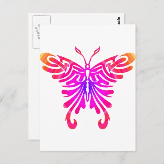 Cooler Schmetterling Postkarte (Vorne/Hinten)