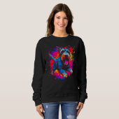 Cooler Schnauzer-Hund Sweatshirt (Vorne ganz)