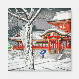 Cooler Schnee in Iwashimizu hachiman-Schrein Kyoto Magnet