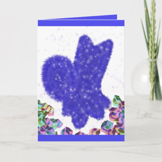 Cooler Schneehund - Neujahrskarte Dankeskarte (Vorderseite)