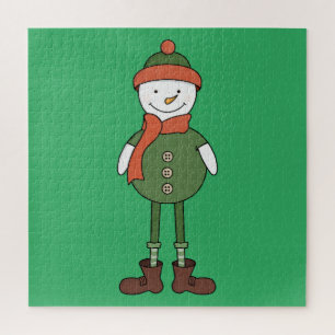 Cooler Schneemann Puzzle