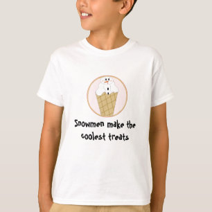 Cooler Schneemann-Schneekegel T-Shirt
