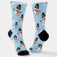 Cooler Schneemann Weihnachtswinterblauer Schnitt