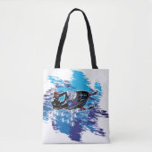 Cooler Schneemobil im Schnee Tasche (Vorderseite)