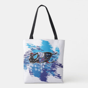 Cooler Schneemobil im Schnee Tasche