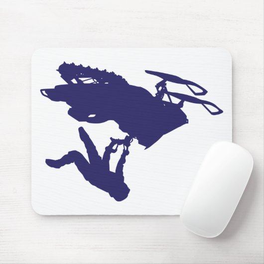 cooler Schneemobil Mousepad (Mit Mouse)