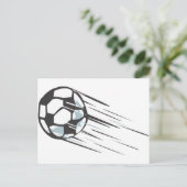 Cooler schneller Fußballball mit Trailer Postkarte (Stehend Vorderseite)