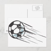 Cooler schneller Fußballball mit Trailer Postkarte (Vorne/Hinten)