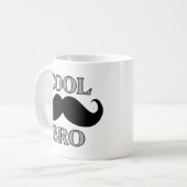 Cooler Schnurrbart Bro Kaffeetasse (Vorderseite Links)
