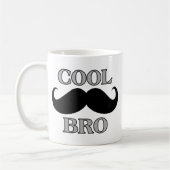 Cooler Schnurrbart Bro Kaffeetasse (Links)