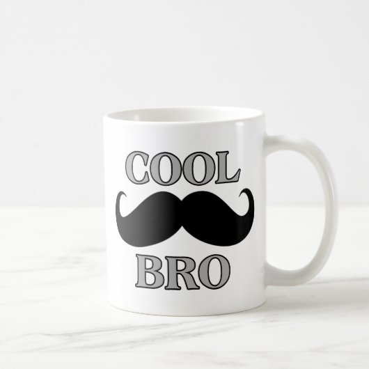 Cooler Schnurrbart Bro Kaffeetasse (Rechts)