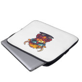 Cooler schottischer Highland Cow Classic T - Shirt Laptopschutzhülle (Vorne Knopf)