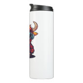 Cooler schottischer Highland Cow Classic T - Shirt Thermosbecher (Nach rechts gedreht)