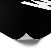 cooler Schulbusfahrer Wortart Poster (Ecke)